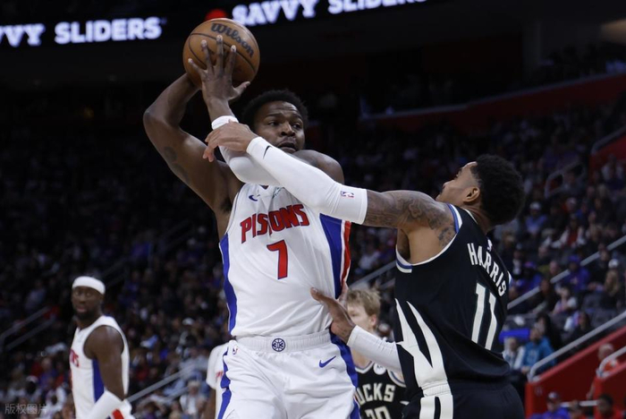 活塞11人轮换掀翻强敌 创队史得分纪录